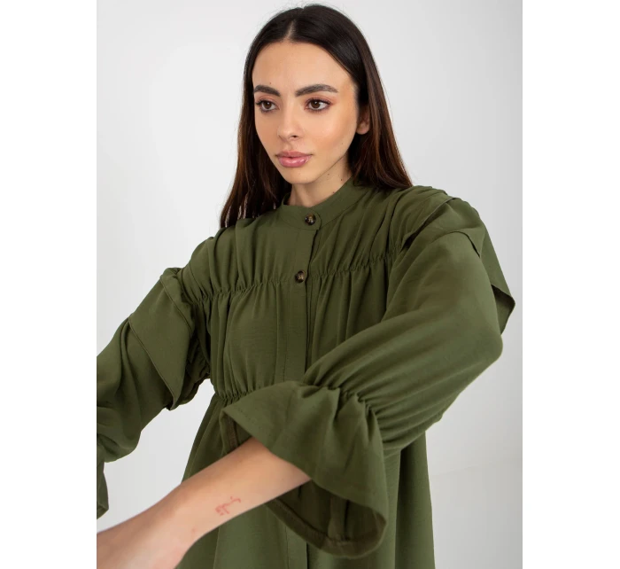 Dámská košile TW KS BI model 18037012 khaki - FPrice Dámská košile TW KS BI model 18037012 khaki - FPrice