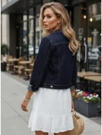 FashionStreet dámska tmavomodrá džínsová bunda TY5598