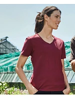 Daiber JN 1807 Dámske pracovné tričko z bio bavlny – Solid 02.1807 šedá melírovaná