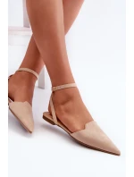 Wiązane Baleriny Eko Zamszowe Z Noskami W Szpic Beżowe Ellesara Wiązane Baleriny Eko Zamszowe Z Noskami W Szpic Beżowe Ellesara