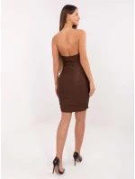 Sukienka IT SK model 21768592 brązowy - FPrice Sukienka IT SK model 21768592 brązowy - FPrice