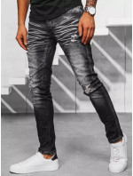 Čierne pánske džínsové nohavice Dstreet UX3949