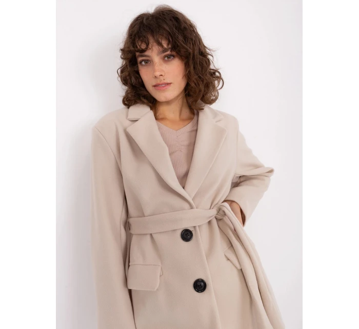 Dámsky kabát TW CZ BI 2022320.01X Svetlá béžová - Och Bella