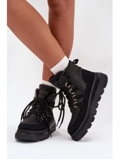 Dámske členkové topánky 25BT26-9247 Black - NOVINKY