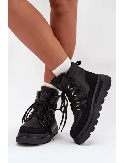 Dámske členkové topánky 25BT26-9247 Black - NOVINKY