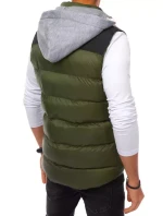 Pánská vesta s kapucí zelená Dstreet model 21963869 - FashionStreet