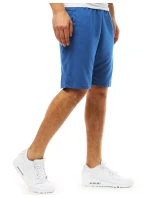 Pánske krátke teplákové šortky modré FashionStreet SX2391