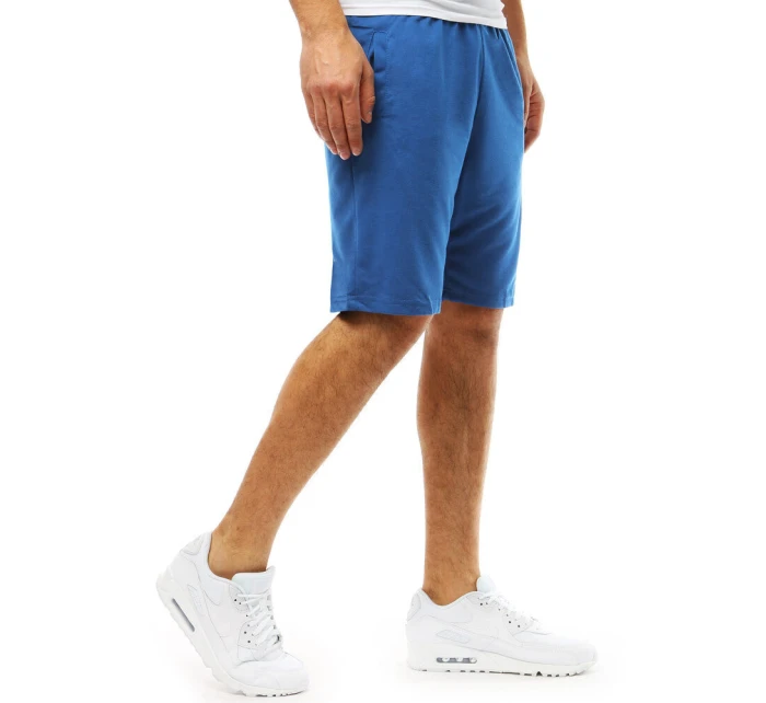 Pánske krátke teplákové šortky modré FashionStreet SX2391