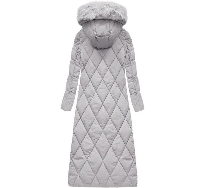 Dámska dlhá zimná bunda s kapucňou (7688BIG) Dámska dlhá zimná bunda s kapucňou (7688BIG)