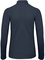 B&C ID.001 LSL /women Dámske piqué polo s dlhým rukávom 01.0I13 tmavomodrá