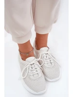 Dámské Kožené Sportovní Boty model 21691334 Bílé - VINCEZA