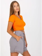 Šortky model 17507090 šedá - FPrice Šortky model 17507090 šedá - FPrice