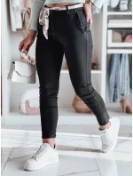 Dámské látkové chinos kalhoty s páskem černé Dstreet model 21986626 - FashionStreet Dámské látkové chinos kalhoty s páskem černé Dstreet model 21986626 - FashionStreet