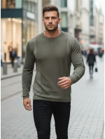 Pánsky khaki sveter WX2310z Pánsky khaki sveter WX2310z