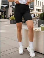 Dámske cyklistické šortky s vysokým pásom čierne FashionStreet SY0573 Dámske cyklistické šortky s vysokým pásom čierne FashionStreet SY0573