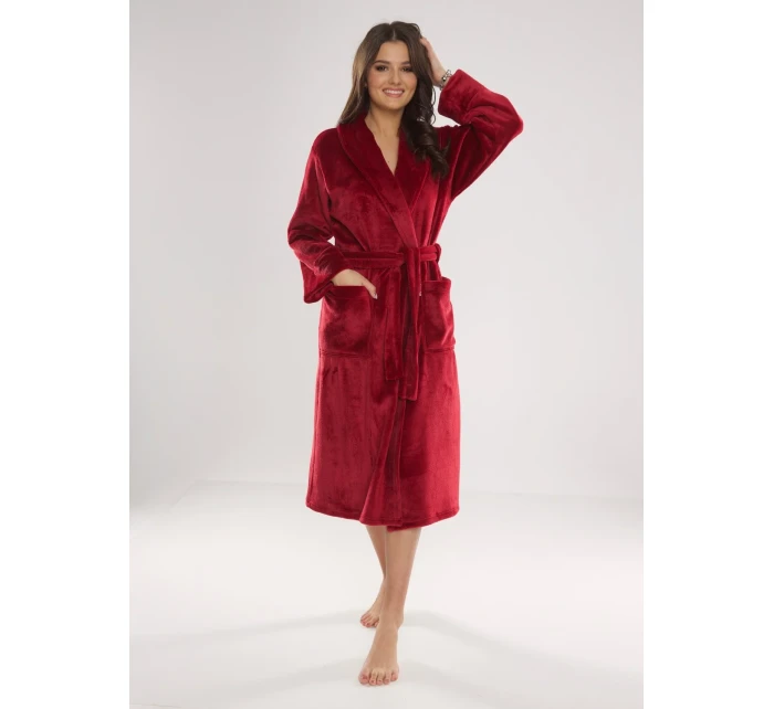 Dlhý dámsky župan s golierom De Lafense 628 Abigail