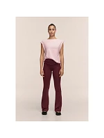 Dámske nohavice CASALL Sublime Folded Flare Pants, farba bordová Dámske nohavice CASALL Sublime Folded Flare Pants, farba bordová