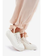 Trampki Damskie Na Platformie Z Eko Skóry Big Star RR274A295 Białe