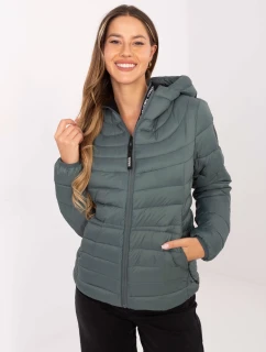 Bunda D50092XB44554A2 tmavozelená