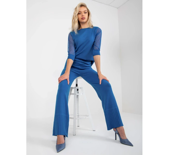 Kalhoty VI SP model 17833616 tmavě modrá - FPrice Kalhoty VI SP model 17833616 tmavě modrá - FPrice