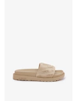 Dámske papuče na platforme Big Star - béžové Dámske papuče na platforme Big Star - béžové