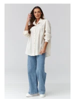 Košeľa s dlhým rukávom model 224101 Makadamia