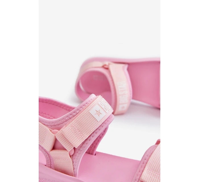 Damskie Sportowe Sandały Big Star LL274729 Różowe Damskie Sportowe Sandały Big Star LL274729 Różowe