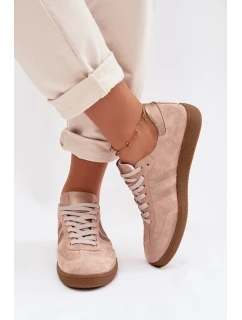 model 21935175 Semišové Nízké Dámské Tenisky Špinavě Růžové - Zazoo