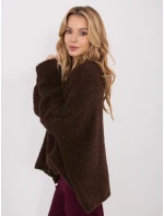 Sweter CH SW model 21782492 ciemny brązowy - FPrice Sweter CH SW model 21782492 ciemny brązowy - FPrice