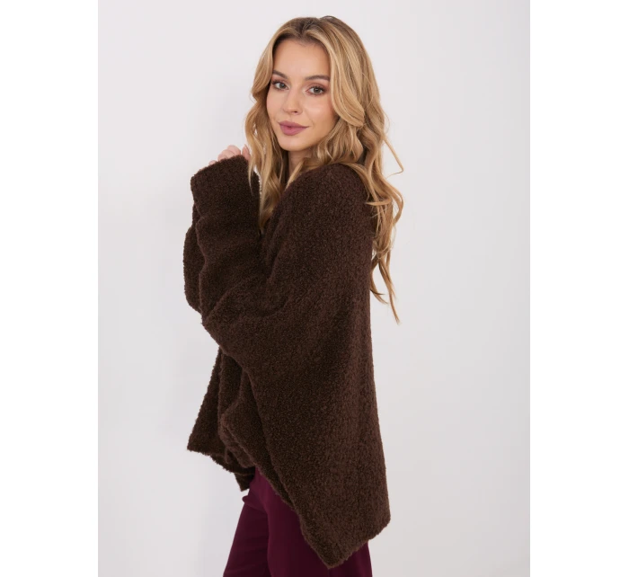 Sweter CH SW model 21782492 ciemny brązowy - FPrice Sweter CH SW model 21782492 ciemny brązowy - FPrice