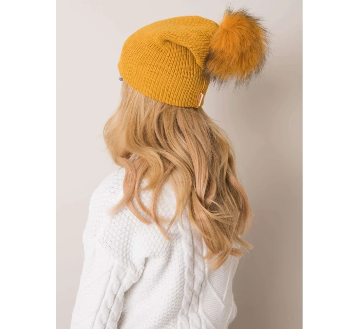 Dámska čiapka 70 tmavo žltá Dámska čiapka 70 tmavo žltá