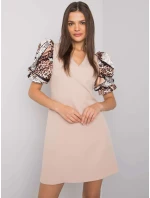 Šaty LC SK 22K model 16274891 béžová - FPrice Šaty LC SK 22K model 16274891 béžová - FPrice