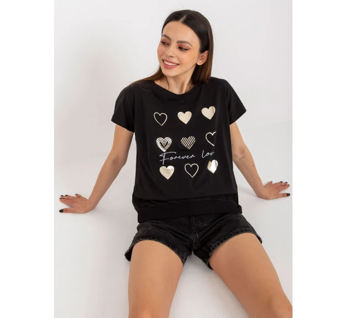 Bluzka RV BZ model 18633970 czarny - FPrice Bluzka RV BZ model 18633970 czarny - FPrice