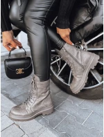 Dámské šedé kozačky model 21972041 - Dstreet Dámské šedé kozačky model 21972041 - Dstreet