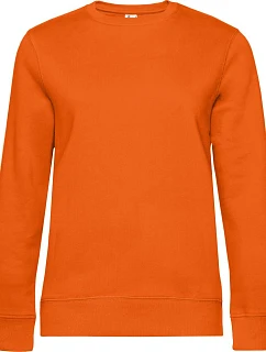 B&C QUEEN Crew Neck_° Dámska mikina 01.W01Q čisto oranžová
