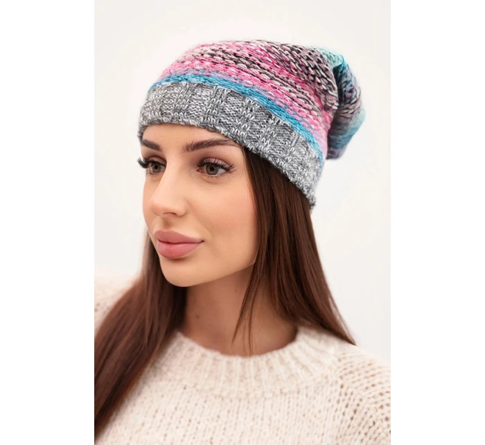 Čepice s fleecem  růžová model 21878029 - K-Fashion