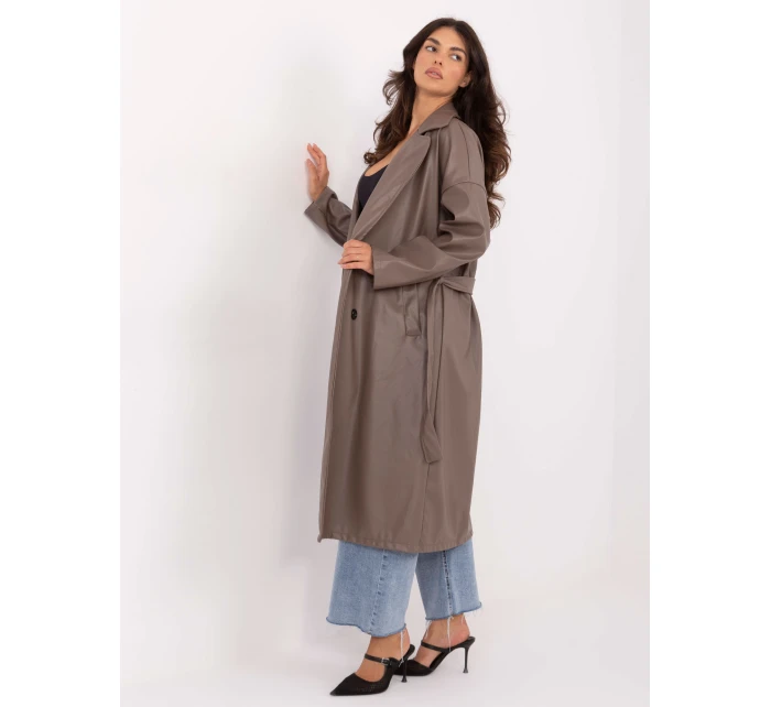 IT EN A8393.81 sivý a béžový kabát IT EN A8393.81 sivý a béžový kabát