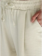 Dámske široké nohavice MILLIVIO khaki FashionStreet UY2661