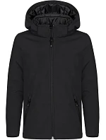 Padded Hooded Softshell Junior Dětská zateplená softshellová bunda s kapucí model 22454891 black - Clique Padded Hooded Softshell Junior Dětská zateplená softshellová bunda s kapucí model 22454891 black - Clique