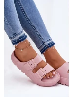 Dámské Pěnové Pantofle Na Platformě Růžové model 21697847 - EVENTO