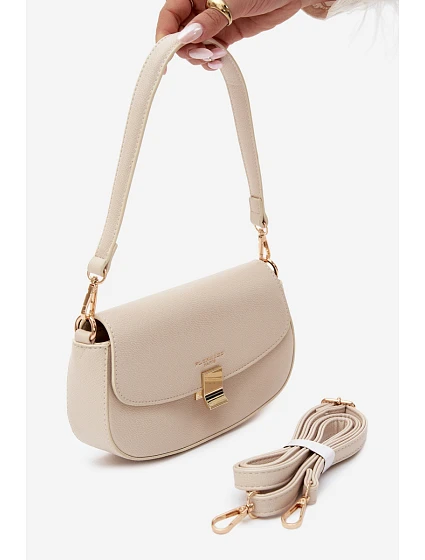 Malá kabelka z imitace kůže světle béžová model 22220895 - Flora&Co Malá kabelka z imitace kůže světle béžová model 22220895 - Flora&Co