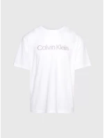 Pánske tričko na spanie S/S CREW NECK 000NM2501E 100 white - Calvin Klein