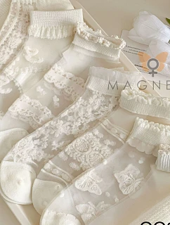 ČIPKOVANÁ PONOŽKA CC-251106 04