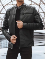 Pánská kožená bunda černá Dstreet model 21965530 - FashionStreet