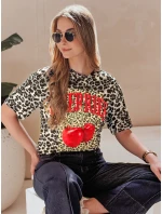 Dámske nadrozmerné bodkované tričko ZESTSTYLE sivé FashionStreet RY2842