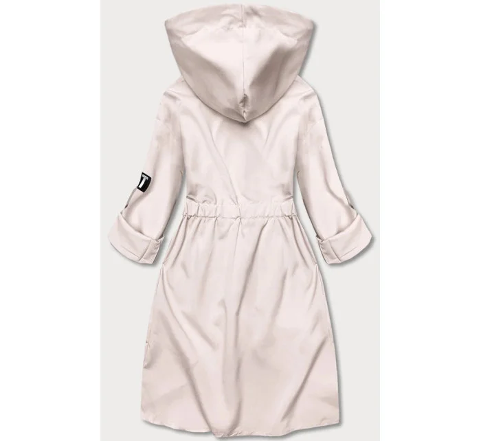 Světle béžový tenký asymetrický dámský přehoz přes oblečení model 18001589 - S'WEST Světle béžový tenký asymetrický dámský přehoz přes oblečení model 18001589 - S'WEST