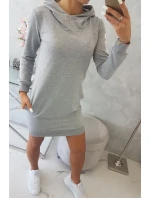 Šaty Off White grey model 18742187 - K-Fashion Šaty Off White grey model 18742187 - K-Fashion