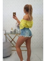 Španielska blúzka žltá