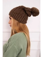 Fleecová čiapka Paulina K227 mocca