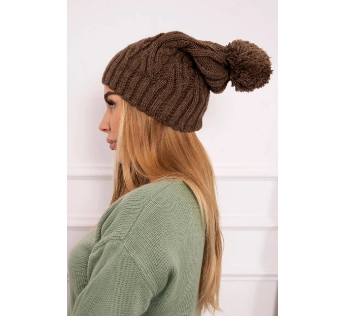 Fleecová čiapka Paulina K227 mocca